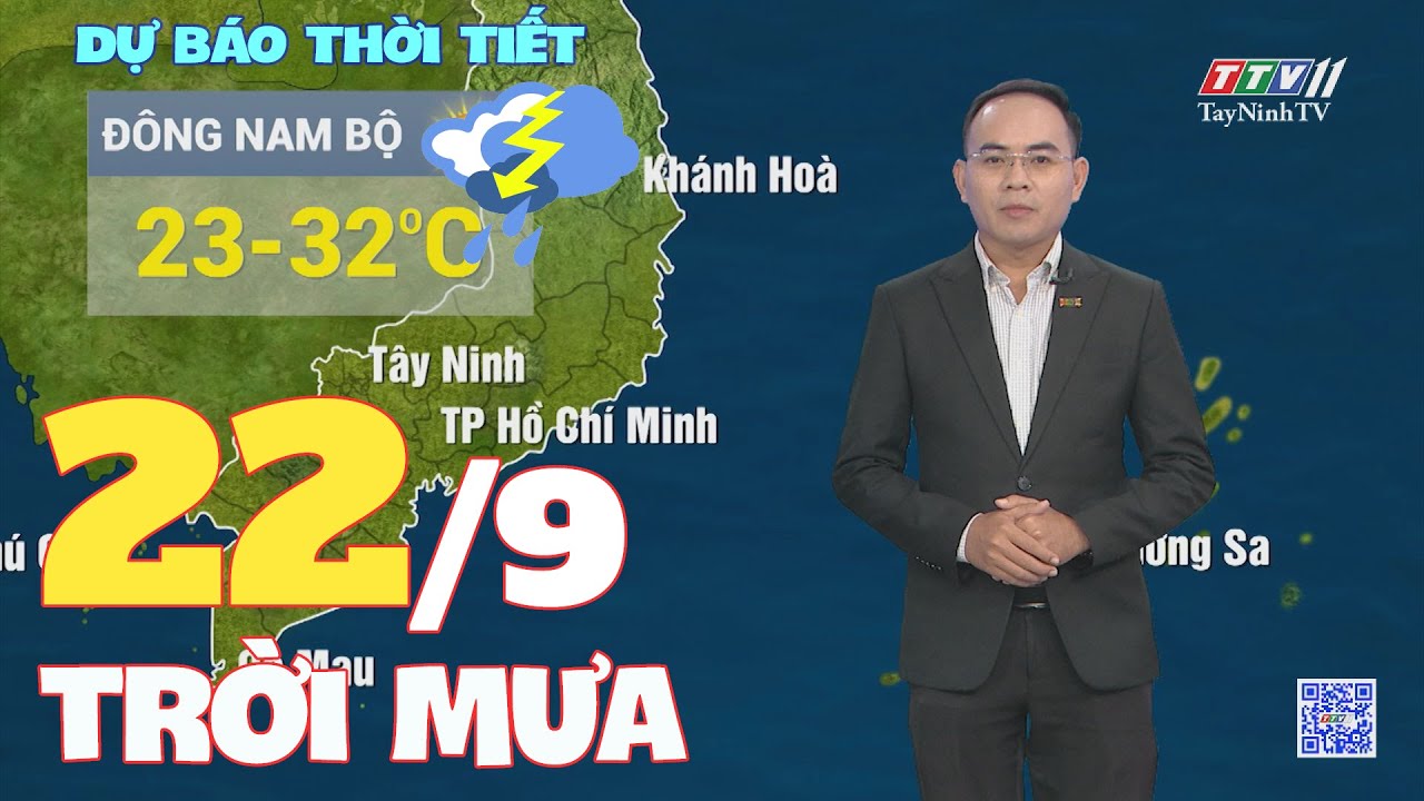 Bản tin thời tiết 22-9-2024 | TayNinhTVENT